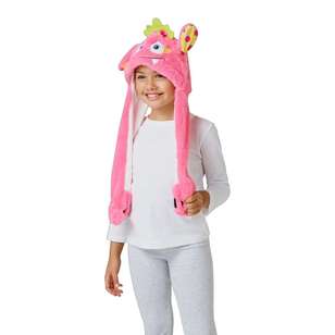 Spartys Pink Monster Moving Ears Hat Pink