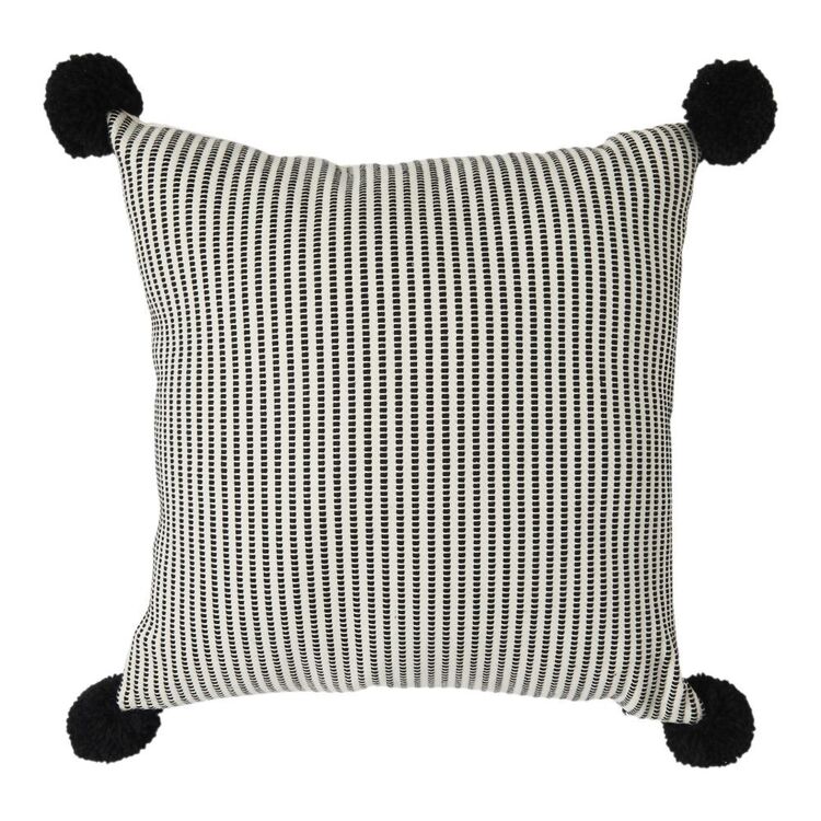 KOO Marco Textured Cushion Black 50 x 50 cm