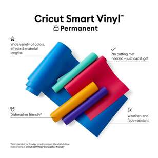 Cricut 13 x 36 in Smart Permanent Vinyl Aqua 13 x 36 in