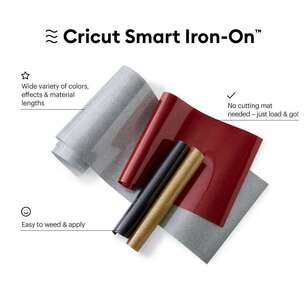 Cricut 13 x 36 in Smart Iron-On Glitter Black 13 x 36 in