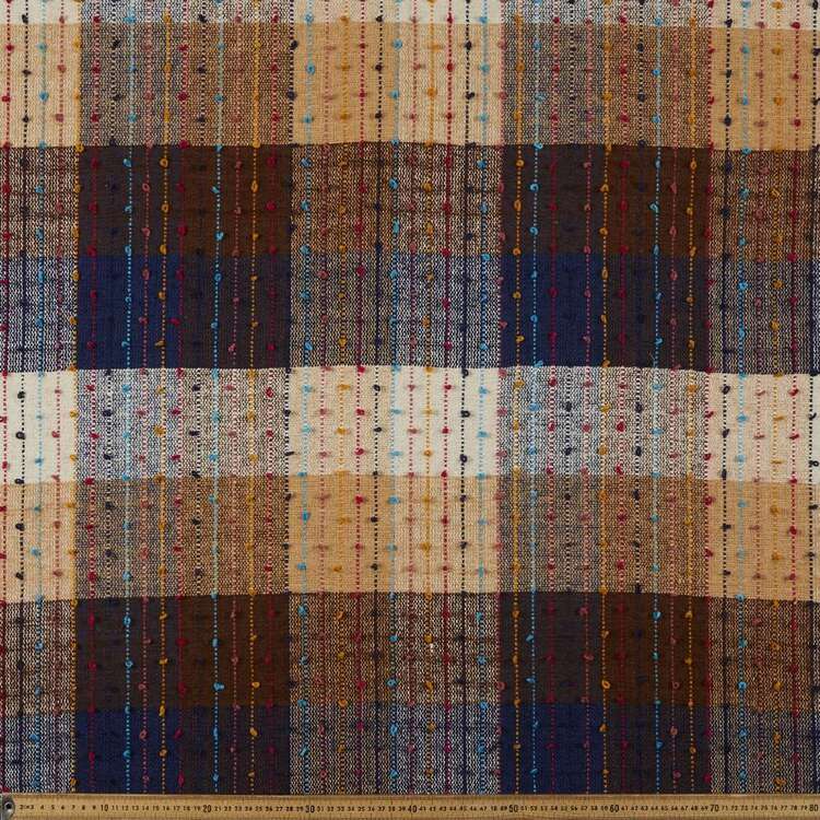 Check The Knots Patterned 110 cm Poncho Fabric