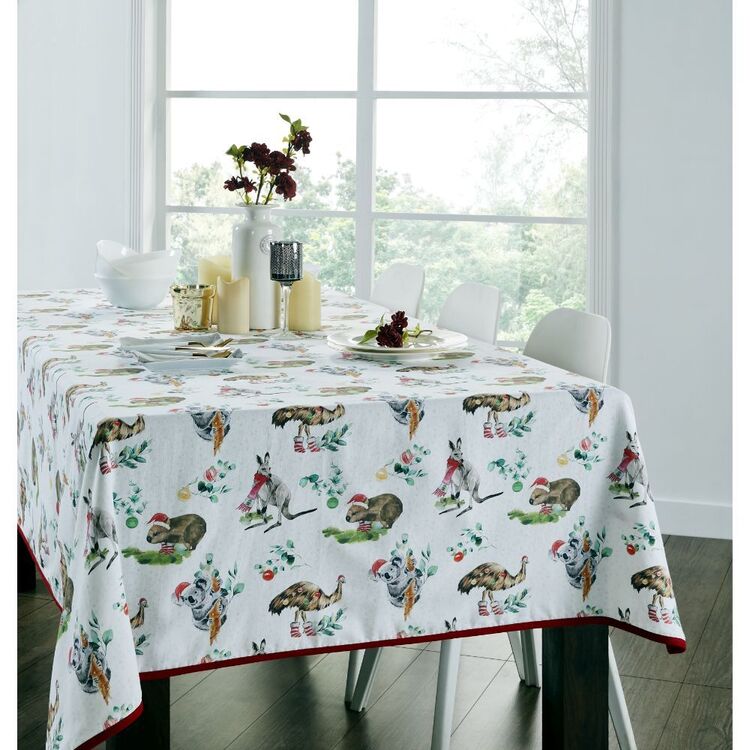 Living Space Festive Aussie Printed Table Cloth