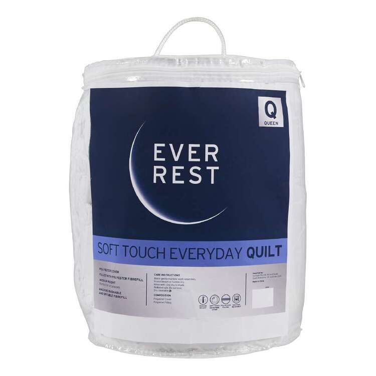 Ever Rest Soft Touch Everyday Quilt White