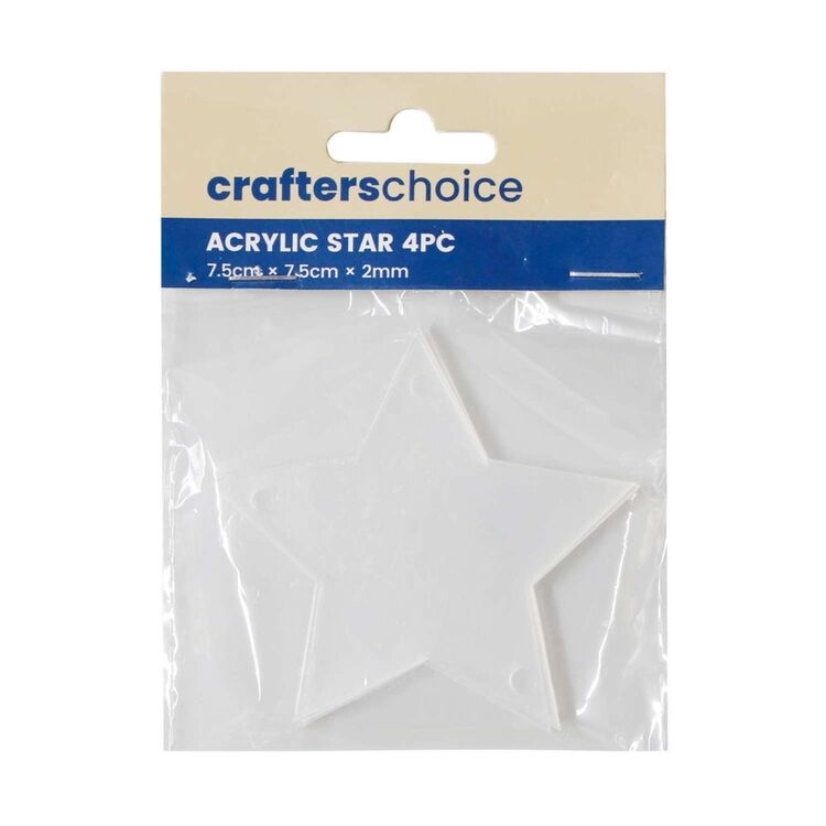 Crafters Choice Acrylic Star 4 Pack