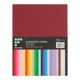 Francheville Cardstock 200 Pack Multicoloured 22 x 28 cm