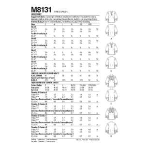 McCall's M8131 Unisex Shirts S - XXXL