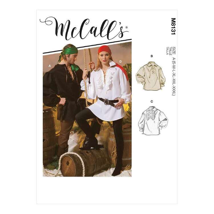McCall's M8131 Unisex Shirts Pattern