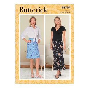 Butterick Sewing Pattern B6799 Misses' & Misses' Petite Bias A-Line Skirt