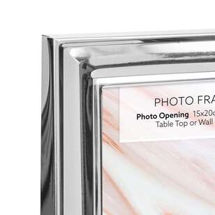 Frame Depot 15 x 20 cm Slim Profile Photo Frame Silver 15 x 20 cm