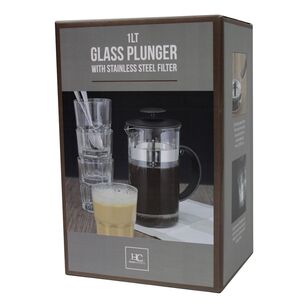 Kate's Kitchen 1 L Coffee Plunger Clear 1 L