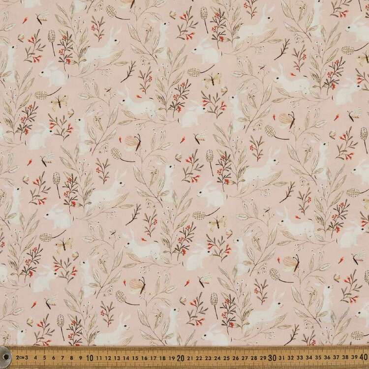 Katherine Quinn Flutterbys Bunnies Printed 112 cm Cotton Fabric