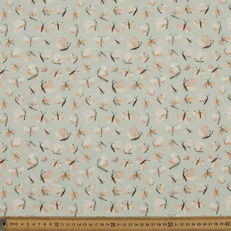 Katherine Quinn Flutterbys Mini Butterflies Printed 112 cm Cotton Fabric