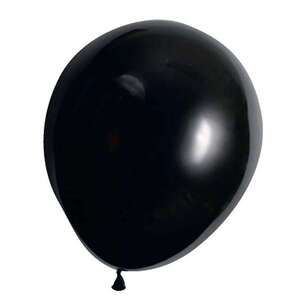 Artwrap Latex Balloon 20 Pack Black 25 cm
