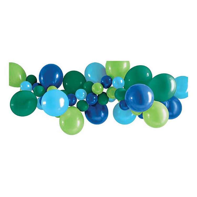 Artwrap Balloon Garland 40 Pack Blue & Green