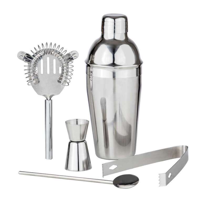 Cheers Celebrate Cocktail Set Silver