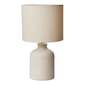 Cooper & Co Table Lamp Ceramic & Linen #1 Cream & White 46.5 x 26 cm