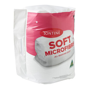 Tontine Soft Microfibre Quilt White Single