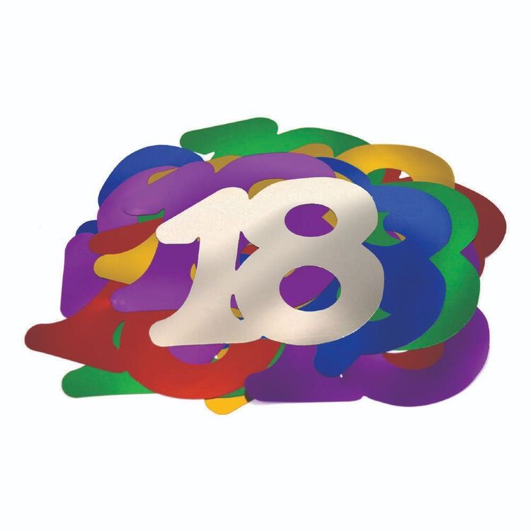 Artwrap 18th Birthday Giant Confetti Multicoloured