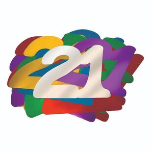 Artwrap 21st Birthday Giant Confetti Multicoloured