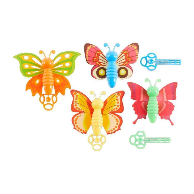 Artwrap Favour Pull Back Butterflies 4 Pack Multicoloured