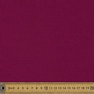 Plain 150 cm Waffle Knit Fabric Berry 150 cm