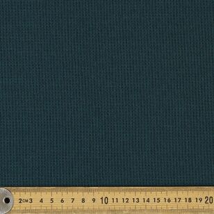 Plain 150 cm Waffle Knit Fabric Deep Teal 150 cm