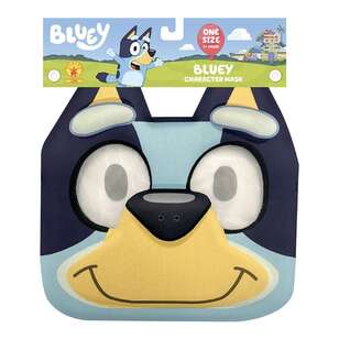 Bluey Character Face Mask Blue One Size Fits Most