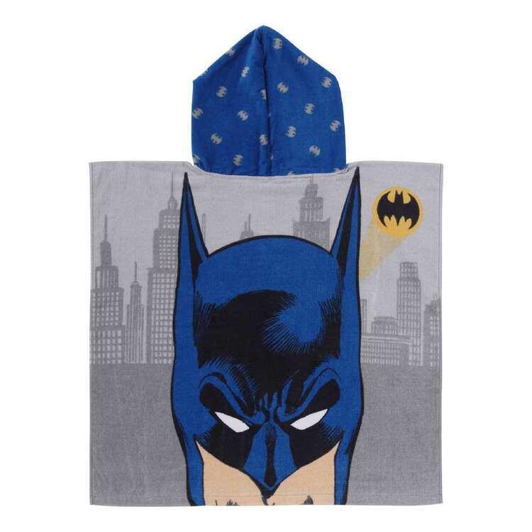 Batman Hooded Towel Grey & Blue