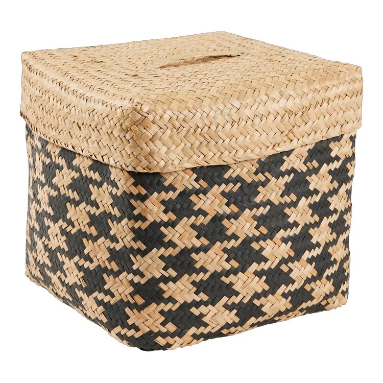 Living Space Medium Seagrass Box With Lid