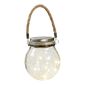 Living Space Lantern With LED Lights Clear 12 x 13.5 cm
