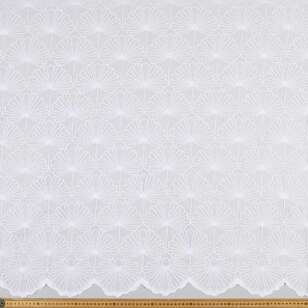 Filigree Lotus 213 cm Continuous Curtain Sheer White 213 cm