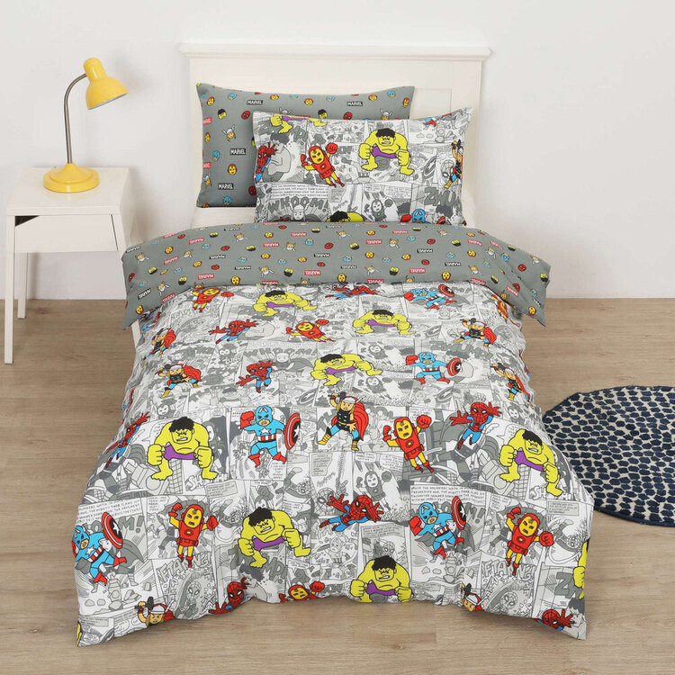 Marvel Heroes Comic Quilt Cover Set