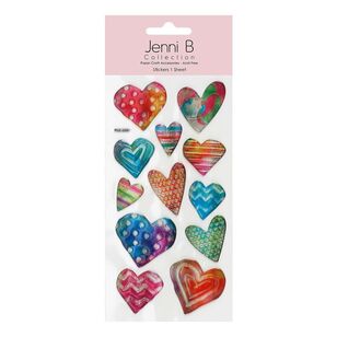 Jenni B Love Glitter Stickers Multicoloured