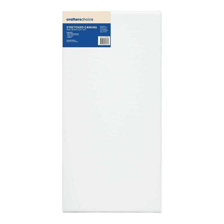 Crafters Choice Stretched Canvas White