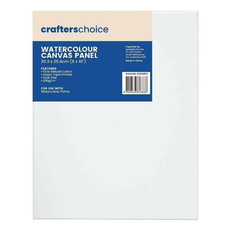 Crafters Choice Watercolour Canvas White