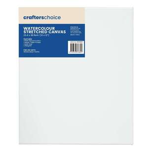 Crafters Choice Watercolour Stretched Canvas White