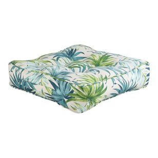 Tropicana Outdoor Floor Cushion Teal 50 x 50 x 12 cm
