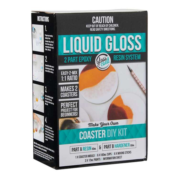 Glass Coat Liquid Glass Coaster Making Kit