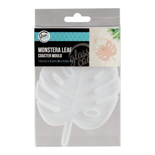 Glass Coat Monstera Leaf Coaster Resin Mould Clear