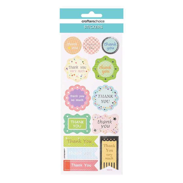 Crafters Choice Thank You Paper Sticker