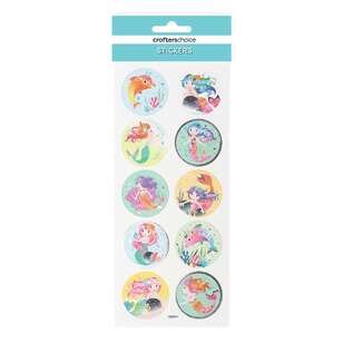 Crafters Choice Mermaids Paper Sticker Multicoloured
