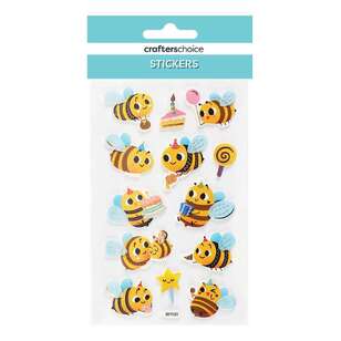 Crafters Choice Bumble Bees Foam Sticker Multicoloured