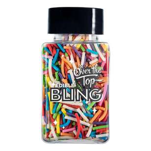 Over The Top Bling Jimmies Sprinkles Rainbow 60 g