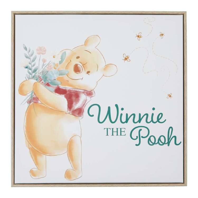 Impact Posters Winnie The Pooh Typo Framed Canvas