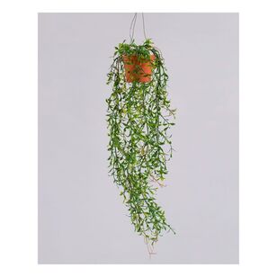 47 cm Mini Feather Leaf Hanging Pot  Green 47 cm