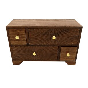 Ombre Home Lost In Paradise Trinket Drawers Dark Natural 26.9 x 10.7 x 16.9 cm