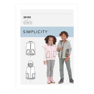 Simplicity S9193 Children's Vest 3 - 8