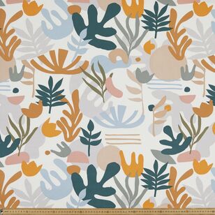 Jungle Printed 112 cm Buzoku Duck Fabric Multicoloured 112 cm