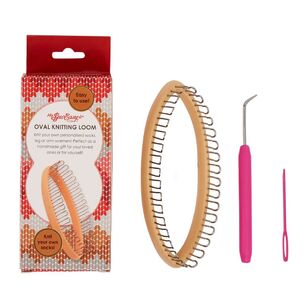 Sew Easy Oval Knitting Loom Pink & Green