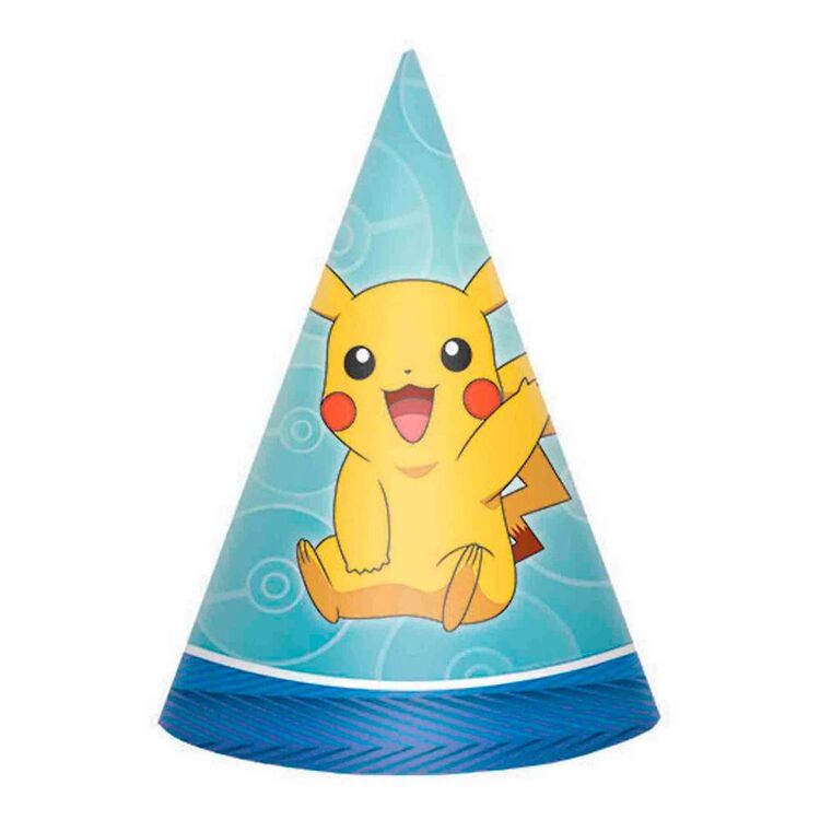 Pokemon Paper Cone Hats 8 Pack